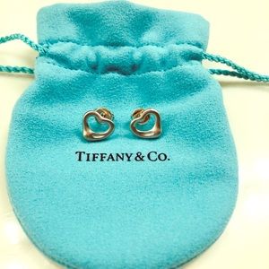 Tiffany & Co. open heart earrings